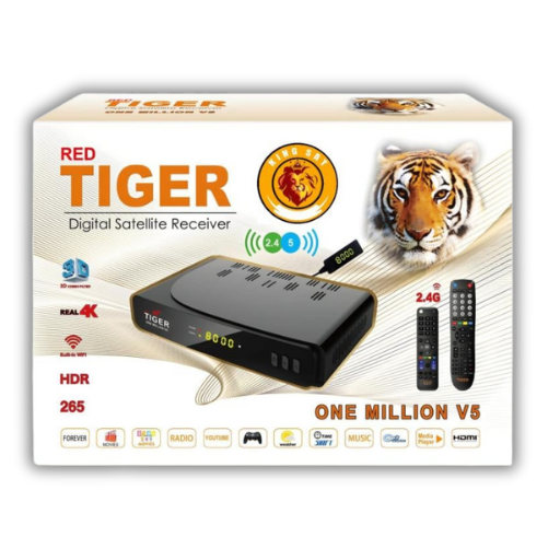 رسيفر تايجر ون مليون Tiger One Million V5 4K